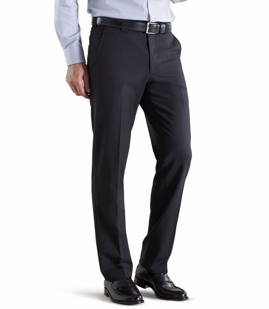 Meyer men's wool trousers washable Roma 9-344 Black