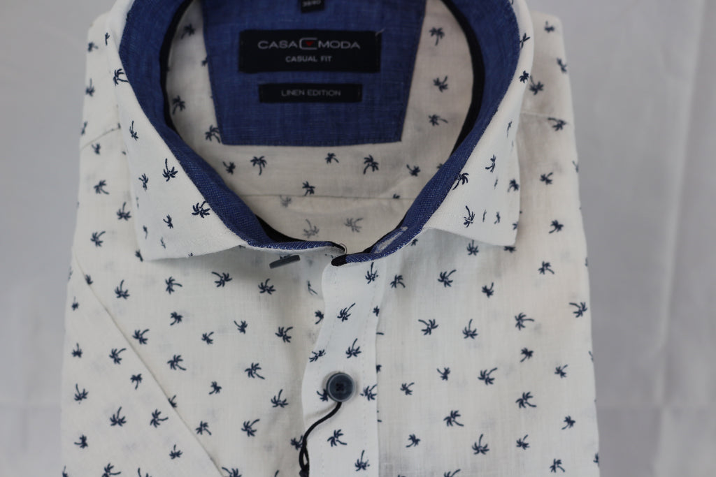 Casamoda Linen Mix short sleeved shirt